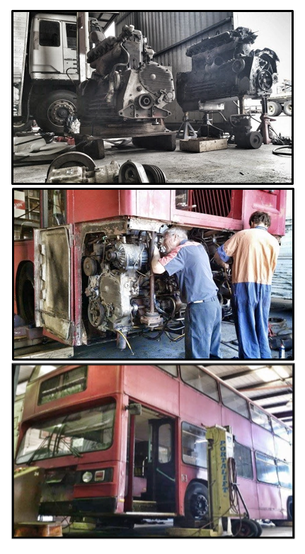 1979 Double Decker Leyland Bus Engine Exchange